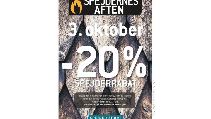 20% Rabat i Spejdersport